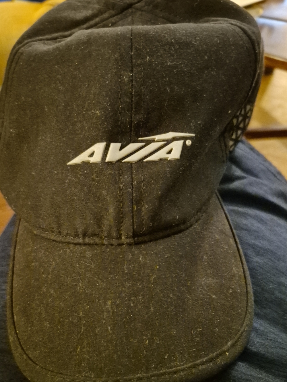 Avia Black Baseball Cap with White Logo